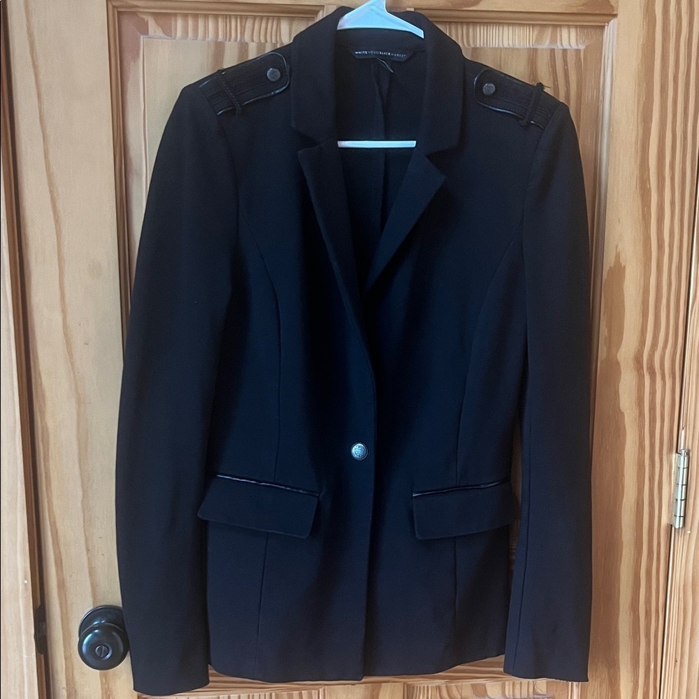 WHBM Women's Black Blazer - Size 8